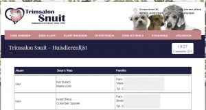 Trimsalon Klantenkaart